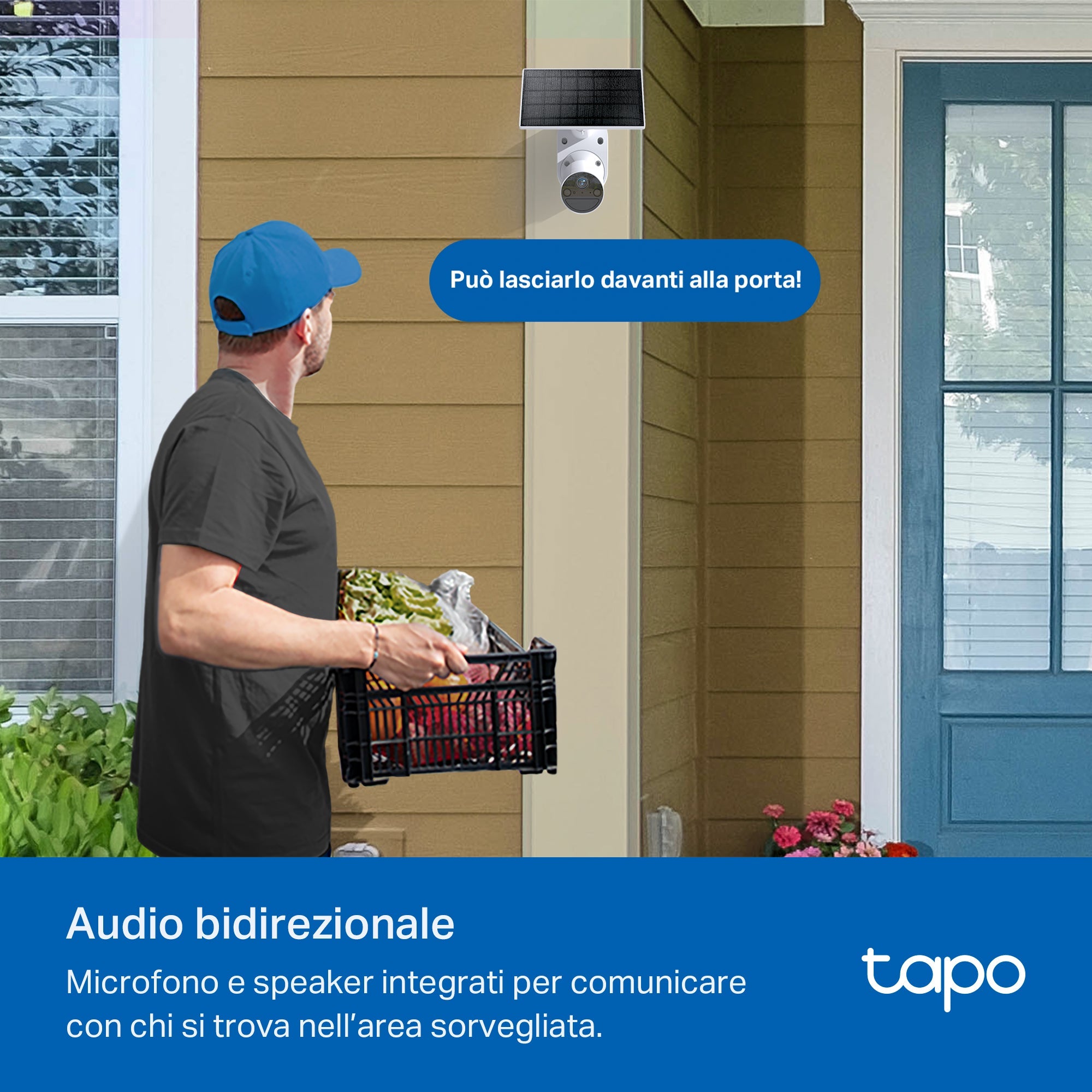 Tapo C410 Telecamera Wi-Fi Esterno a Batteria 2K 3MP, Visione Notturna a Colori, 4pz