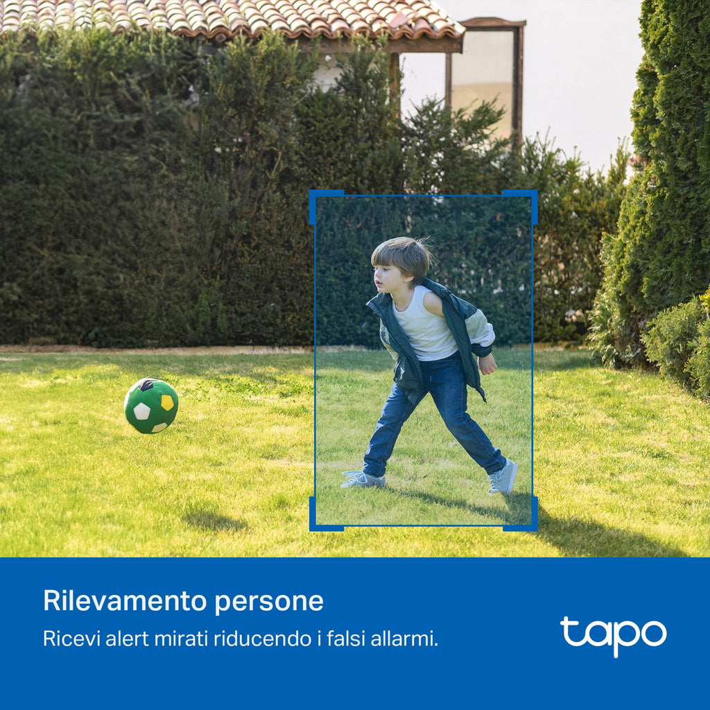 Tapo C410 Telecamera Wi-Fi Esterno a Batteria 2K 3MP, Visione Notturna a Colori, 4pz