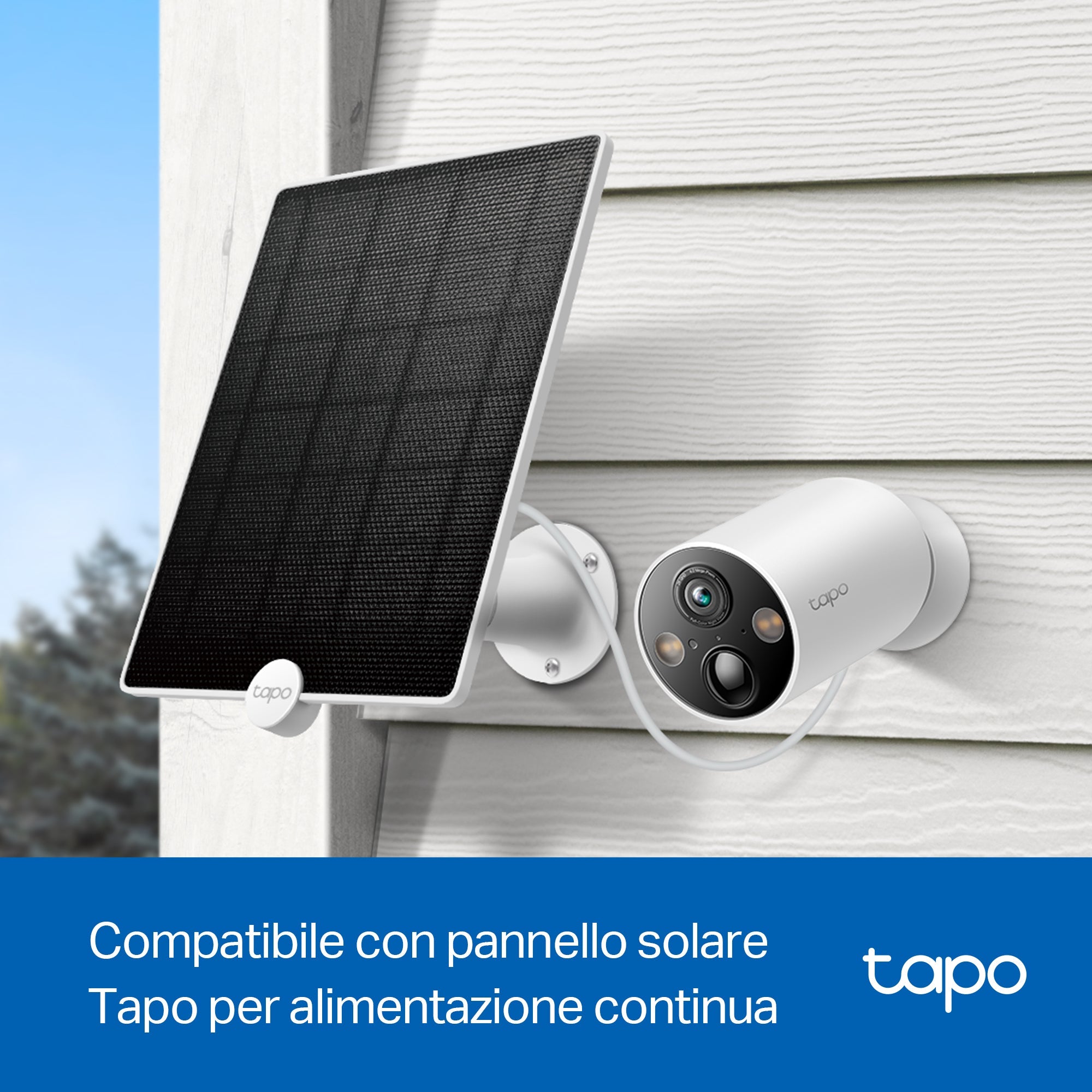 Tapo C425 Telecamera Wi-Fi Esterno a Batteria 2K 4MP, Visione Notturna a Colori, Base Magnetica