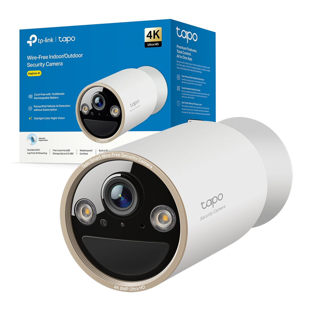 Tapo C460 Telecamera Wi-Fi Esterno a Batteria 4K 8MP, Visione Notturna a Colori Starlight, Base Magnetica TP-Link Showroom viveresmart.store & augmentedrealityoffers.com - P. IVA 02867250694 - DI PENTA ALESSIO - VIALE NETTUNO 167, 66023, FRANCAVILLA AL MARE (CH) - REA CH-438573