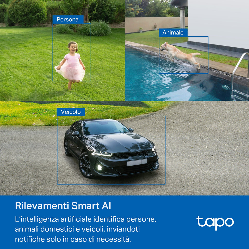 Tapo C460 Telecamera Wi-Fi Esterno a Batteria 4K 8MP, Visione Notturna a Colori Starlight, Base Magnetica TP-Link Showroom viveresmart.store & augmentedrealityoffers.com - P. IVA 02867250694 - DI PENTA ALESSIO - VIALE NETTUNO 167, 66023, FRANCAVILLA AL MARE (CH) - REA CH-438573