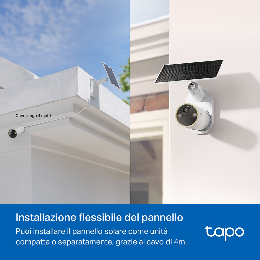 Tapo C460 KIT Telecamera Wi-Fi Esterno a Batteria 4K 8MP con Panello Solare, Visione Notturna a Colori Starlight, Base Magnetica TP-Link Showroom viveresmart.store & augmentedrealityoffers.com - P. IVA 02867250694 - DI PENTA ALESSIO - VIALE NETTUNO 167, 66023, FRANCAVILLA AL MARE (CH) - REA CH-438573