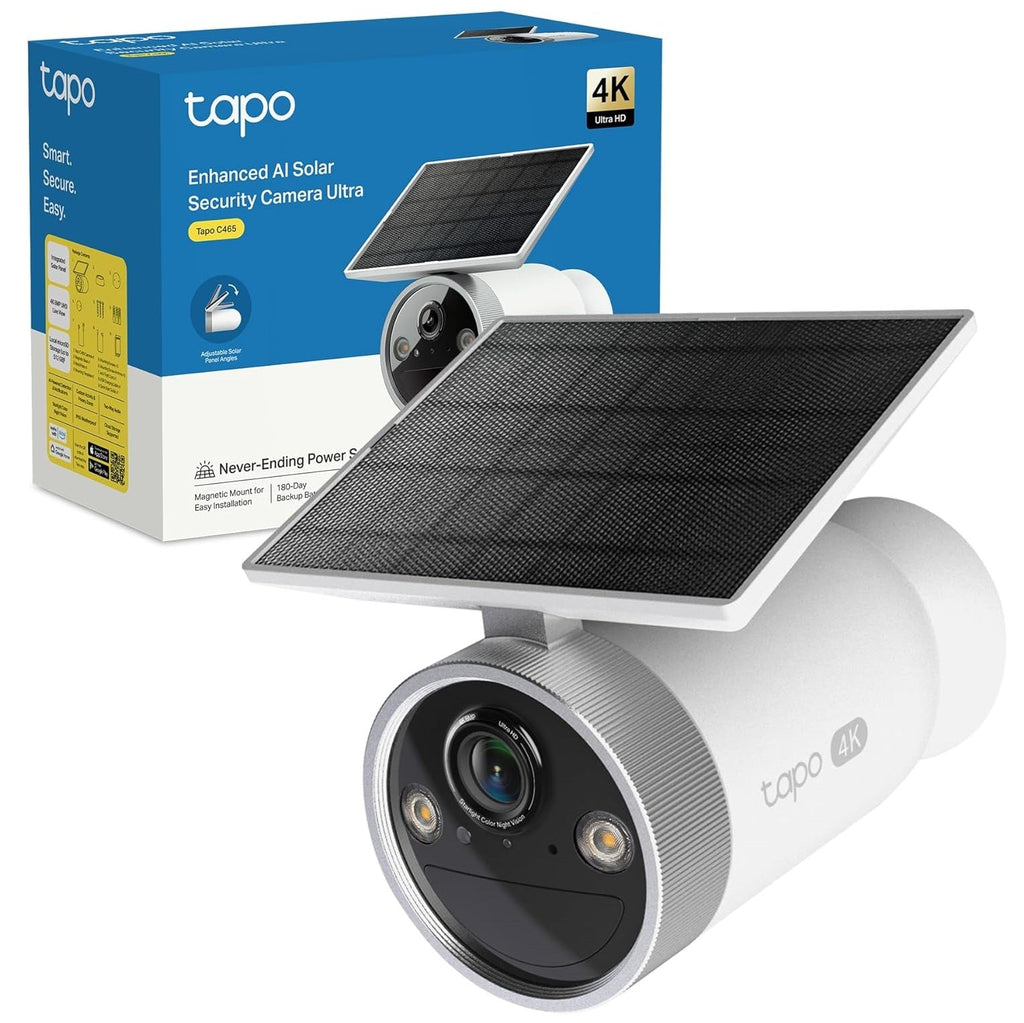 Tapo C465 Telecamera Wi-Fi Esterno a Batteria 4K 8MP, Visione Notturna Starlight, Con Pannello Solare, 7800 mAh, IP65 TP-Link Showroom viveresmart.store & augmentedrealityoffers.com - P. IVA 02867250694 - DI PENTA ALESSIO - VIALE NETTUNO 167, 66023, FRANCAVILLA AL MARE (CH) - REA CH-438573