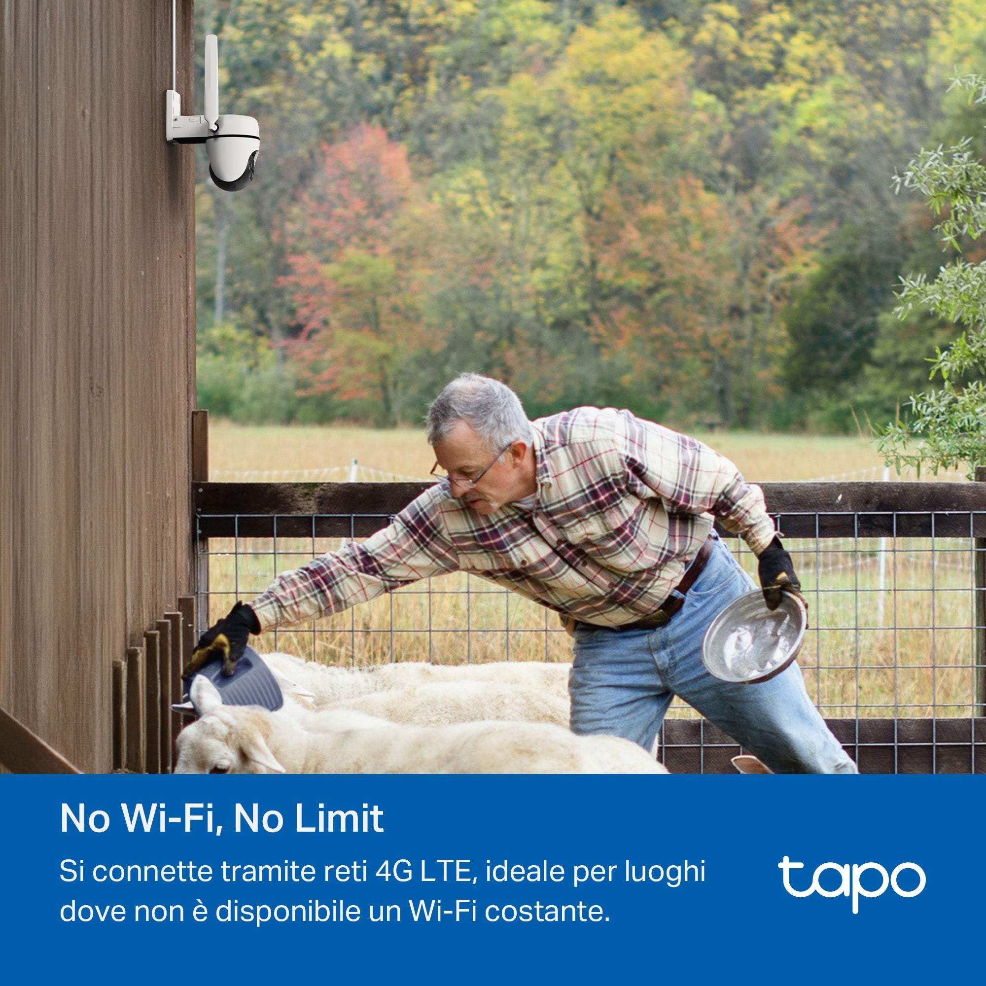 Tapo C501GW Telecamera 4G LTE da Esterno con Slot SIM 1080P, 360° Visuale, Alimentato da DC o PoE, ⚠️Non a batteria