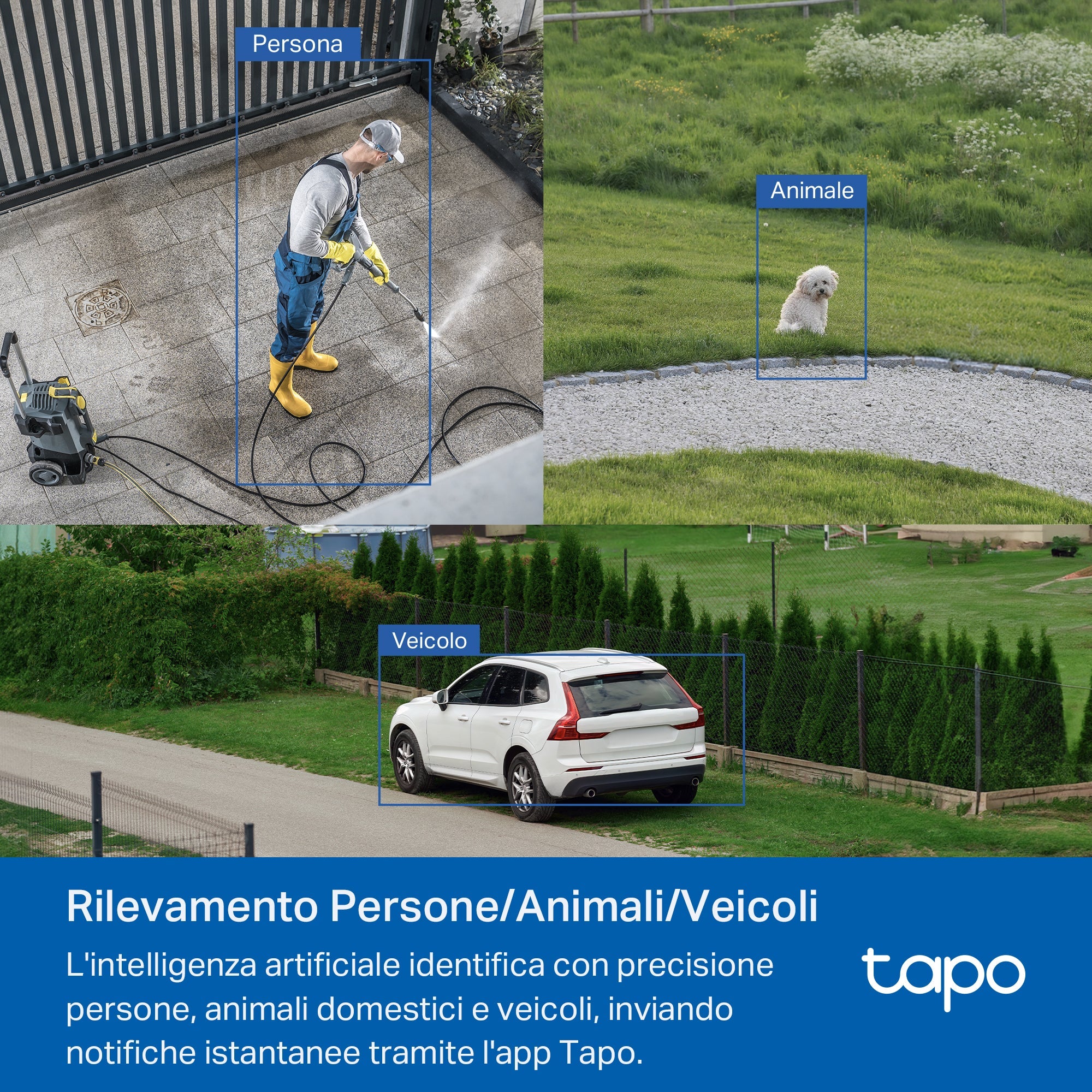 Tapo C530WS Telecamera Wi-Fi Esterno, 3K 5MP, 360° Visuale, Visione Notturna a Colori Starlight, Wi-Fi/Ethernet, ⚠️Non a batteria TP-Link Showroom viveresmart.store & augmentedrealityoffers.com - P. IVA 02867250694 - DI PENTA ALESSIO - VIALE NETTUNO 167, 66023, FRANCAVILLA AL MARE (CH) - REA CH-438573