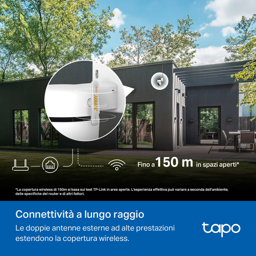 Tapo C530WS Telecamera Wi-Fi Esterno, 3K 5MP, 360° Visuale, Visione Notturna a Colori Starlight, Wi-Fi/Ethernet, ⚠️Non a batteria TP-Link Showroom viveresmart.store & augmentedrealityoffers.com - P. IVA 02867250694 - DI PENTA ALESSIO - VIALE NETTUNO 167, 66023, FRANCAVILLA AL MARE (CH) - REA CH-438573