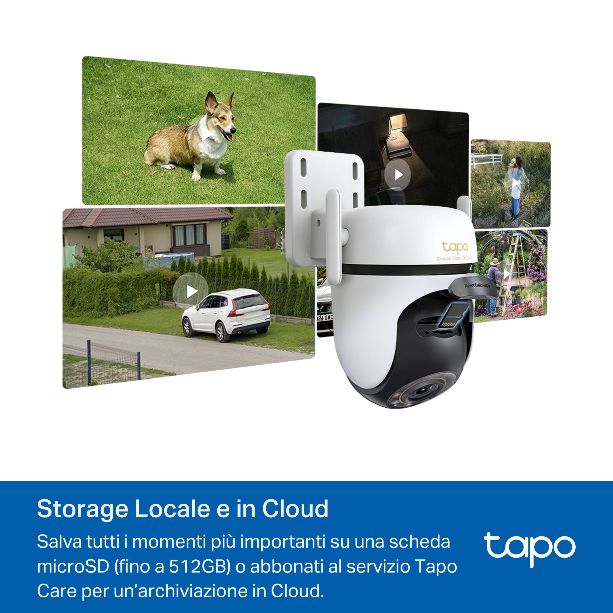 Tapo C530WS Telecamera Wi-Fi Esterno, 3K 5MP, 360° Visuale, Visione Notturna a Colori Starlight, Wi-Fi/Ethernet, ⚠️Non a batteria TP-Link Showroom viveresmart.store & augmentedrealityoffers.com - P. IVA 02867250694 - DI PENTA ALESSIO - VIALE NETTUNO 167, 66023, FRANCAVILLA AL MARE (CH) - REA CH-438573