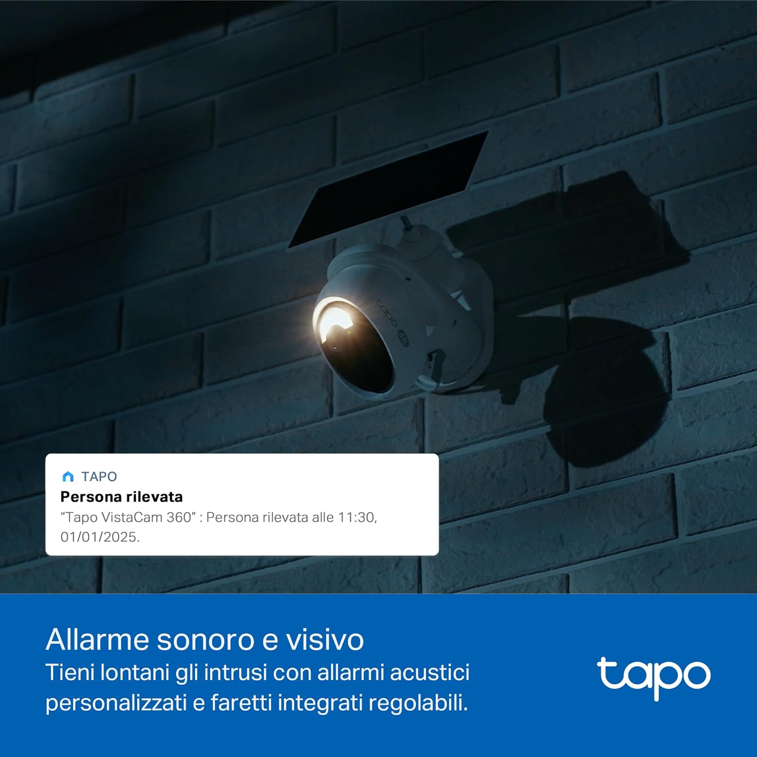 Tapo C660 KIT Telecamera Wi-Fi Esterno 4K 8MP a Batteria, 360° PTZ, Visione Notturna a Colori Starlight, Batteria 10000mAh, 2pz