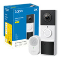 Tapo D210 Video Campanello 2K 3MP, Visione Notturna a Colori, Batteria 6400mAh
