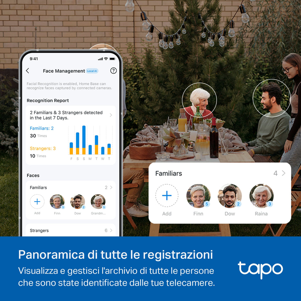 Tapo H500 Smart Hub HomeBase con Storage Locale e Rilevamenti AI