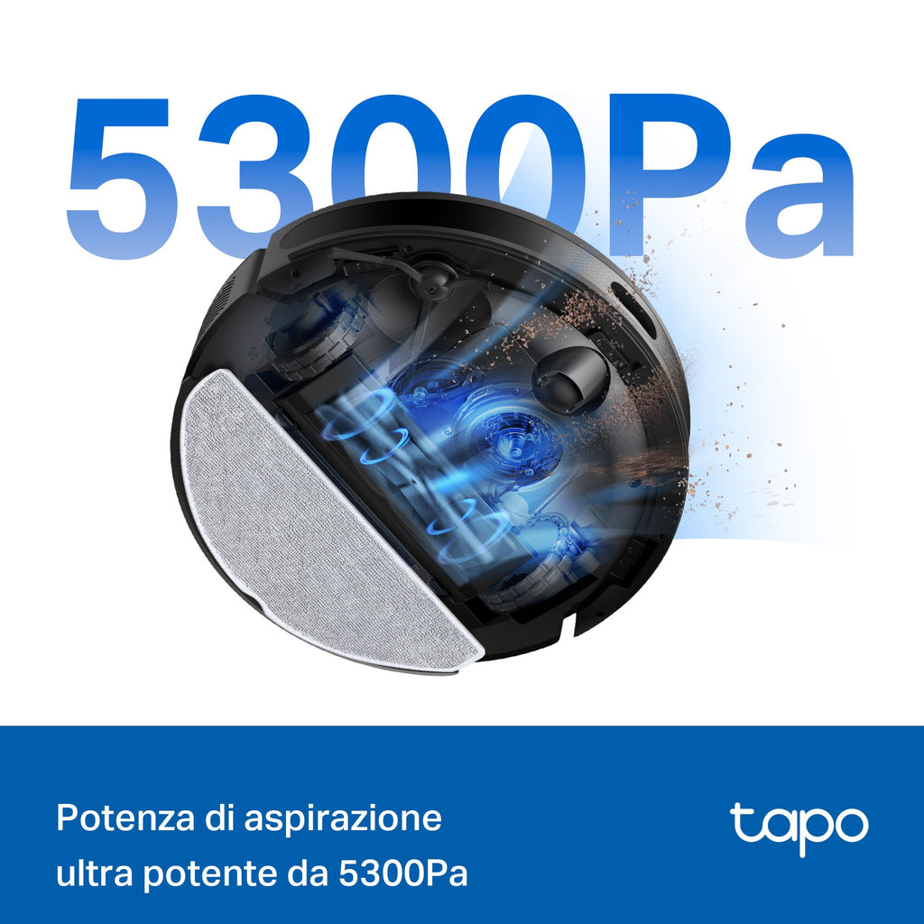 Tapo RV20 Max Plus Robot Aspirapolvere, All-in-one, Navigazione LiDAR MagSlim,⚠️Aggiungi al carrello: Un Faretto LED gratis!