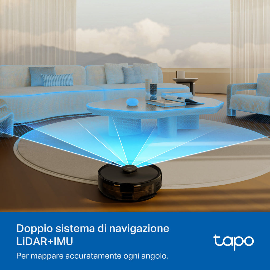 Tapo RV30 Max Robot Aspirapolvere, Doppia Navigazione LiDAR+IMU, ⚠️Aggiungi la Base di Ricarica RVB102 al carrello TP-Link Showroom viveresmart.store & augmentedrealityoffers.com - P. IVA 02867250694 - DI PENTA ALESSIO - VIALE NETTUNO 167, 66023, FRANCAVILLA AL MARE (CH) - REA CH-438573