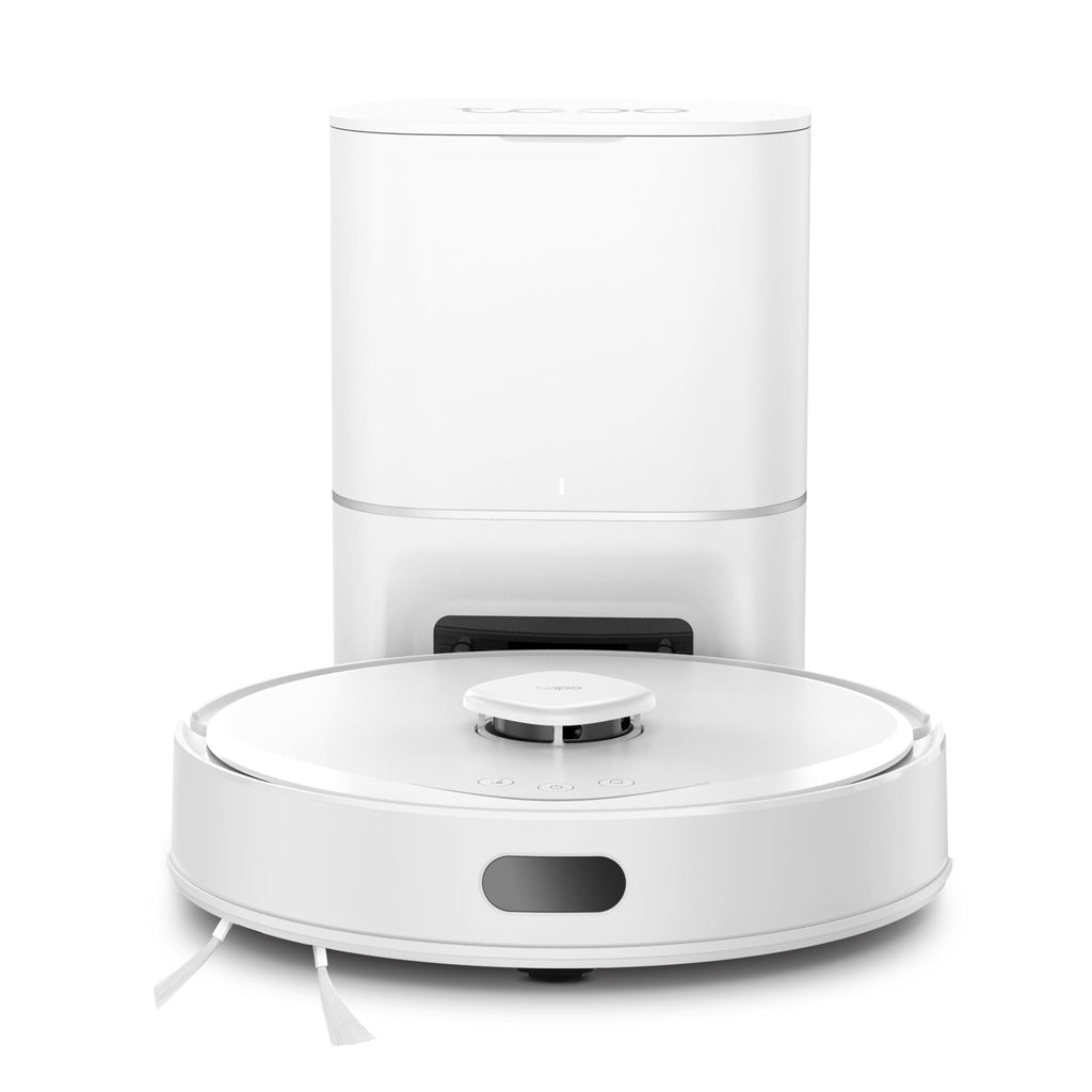 Tapo RV30 Max Plus White Robot Aspirapolvere, All-in-one, Doppia Navigazione LiDAR+IMU,⚠️Aggiungi al carrello: Un Faretto LED gratis!