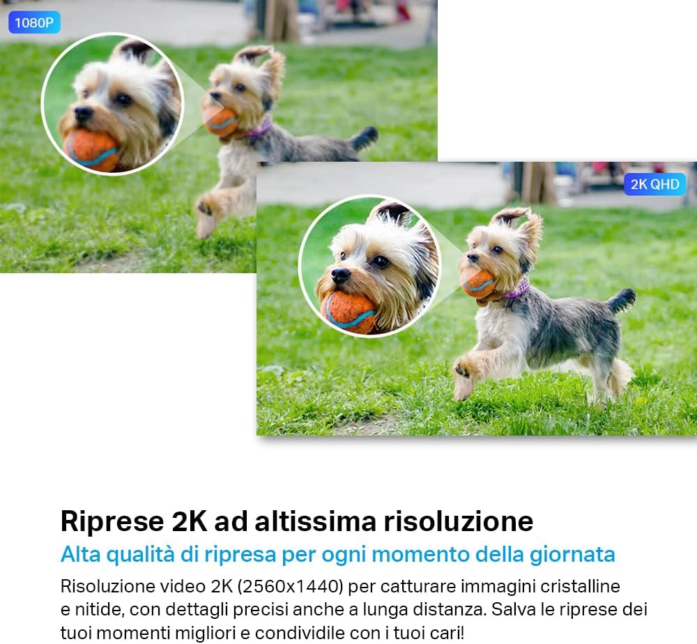 Tapo C320WS Telecamera Wi-Fi Esterno 2K 4MP, Visione Notturna a Colori, Wi-Fi/Ethernet, ⚠️Non a batteria