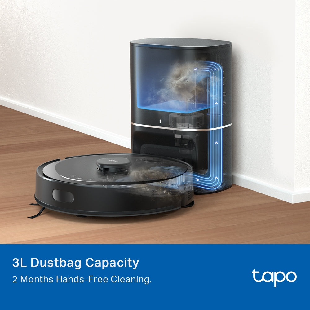 Tapo RVA202 Sacchetto per la Polvere Monouso per Robot Aspirapolvere Tapo, 5pz, Compabile con RV30 Max Plus, RV20 Max Plus