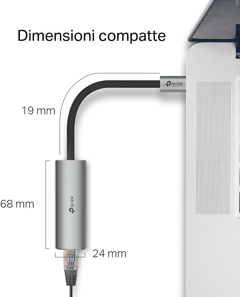 UE302C Adattatore di Rete da USB Type-C a Ethernet 2.5 Gigabit