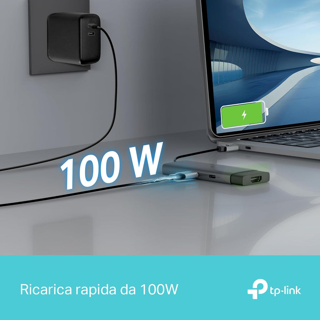 UH5020C Hub USB-C 5 in 1, HDMI 4K@60Hz TP-Link Showroom viveresmart.store & augmentedrealityoffers.com - P. IVA 02867250694 - DI PENTA ALESSIO - VIALE NETTUNO 167, 66023, FRANCAVILLA AL MARE (CH) - REA CH-438573