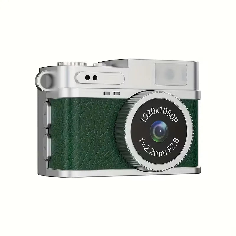 Mini Fotocamera Portachiavi HD 1080P – Nano Camera Retrò con Schermo IPS 0,96", Batteria Ricaricabile e Supporto TF fino a 128GB