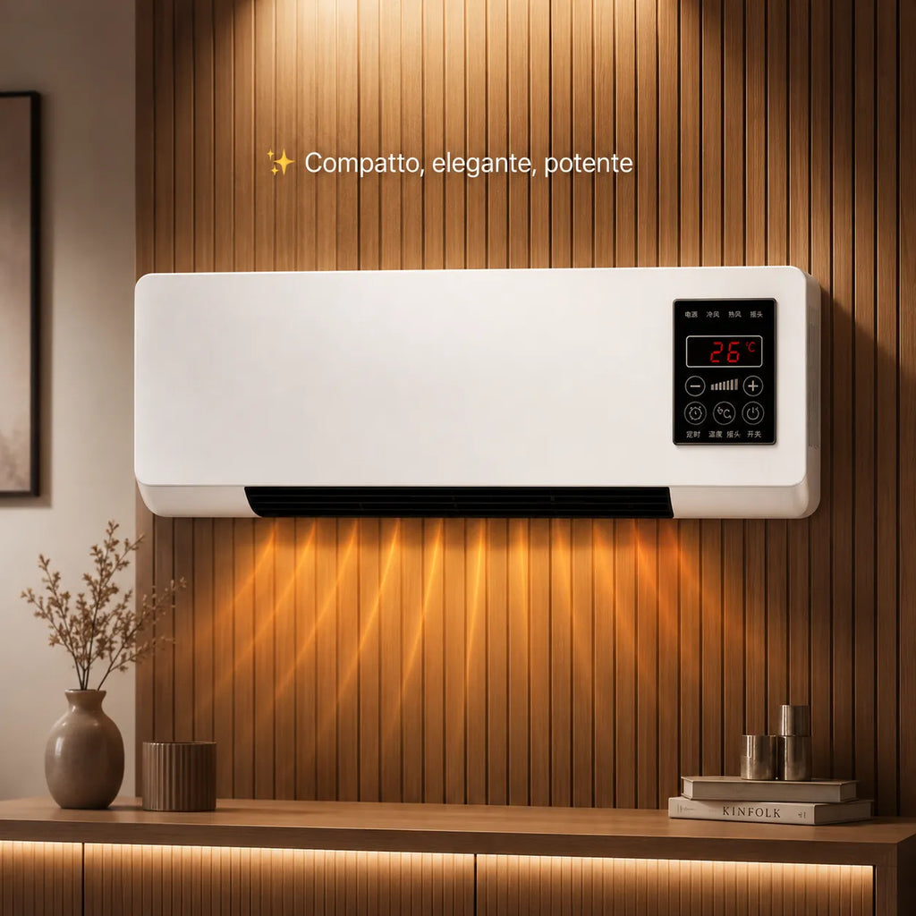 Mini Ventilatore d'Aria A Parete Condizionatore d'Aria Silenzioso riscaldante