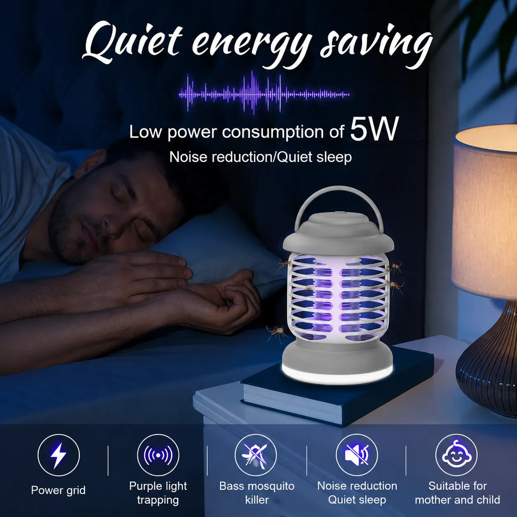 Lampada Antizanzare UV 390nm con Scossa Elettrica 3000V