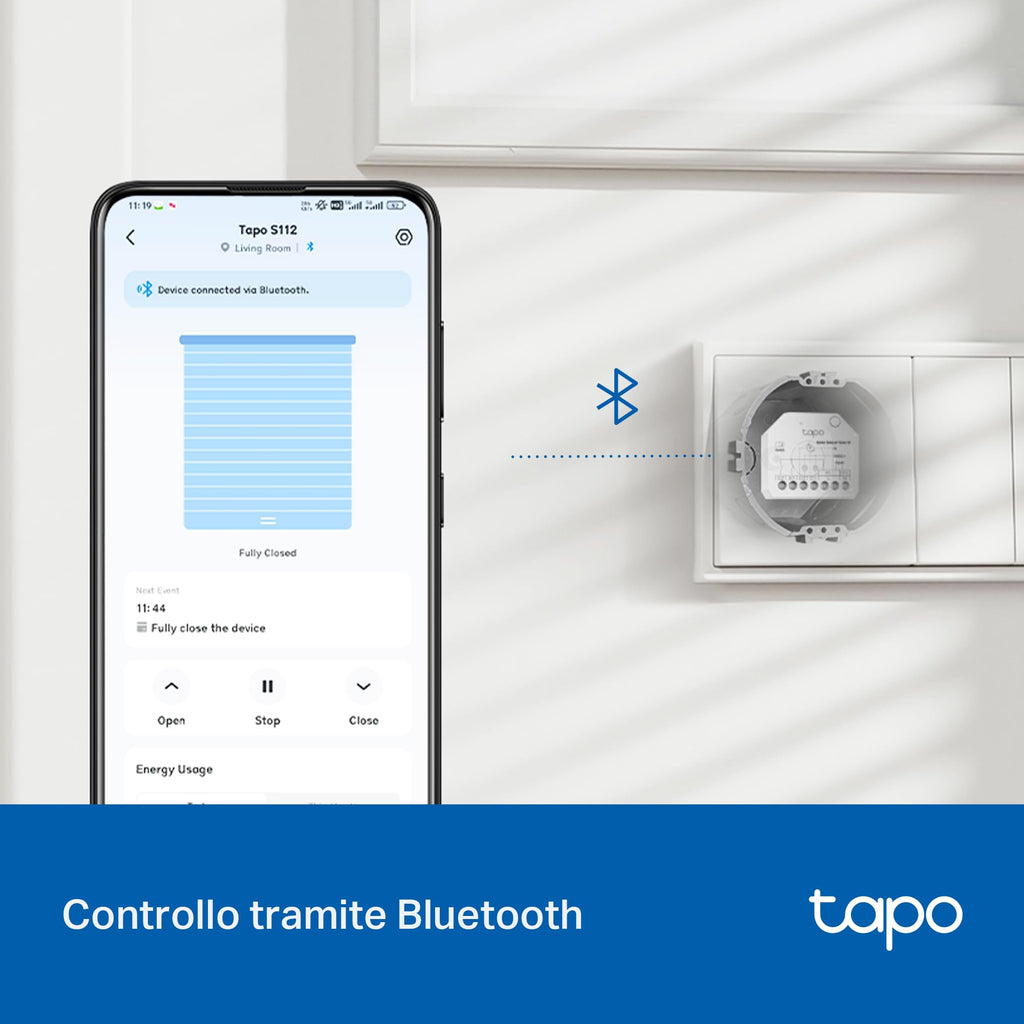 Tapo S112 Relè Interruttore con Misurazione di Consumo, Intelligente WiFi e Bluetooth a 2 Canali 6A, 3pz