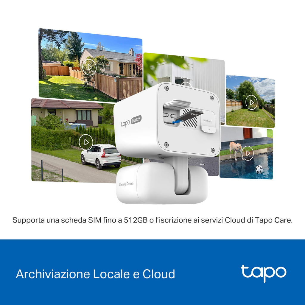 Tapo C645D KIT Telecamera Wi-Fi Esterno a Batteria con Doppio Obiettivo 2K 3MP, Pan/Tilt 360°, Pannello Solare, Visione Notturna a Colori, Rilevamento AI senza Abbonamento TP-Link Showroom viveresmart.store & augmentedrealityoffers.com - P. IVA 02867250694 - DI PENTA ALESSIO - VIALE NETTUNO 167, 66023, FRANCAVILLA AL MARE (CH) - REA CH-438573