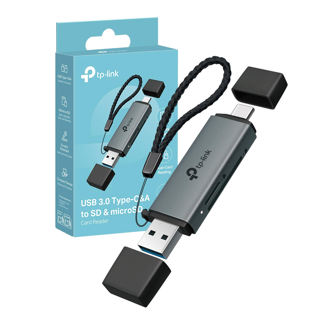 UA430D Lettore di Schede SD & MicroSD, USB 3.0 Type-C & A TP-Link Showroom viveresmart.store & augmentedrealityoffers.com - P. IVA 02867250694 - DI PENTA ALESSIO - VIALE NETTUNO 167, 66023, FRANCAVILLA AL MARE (CH) - REA CH-438573