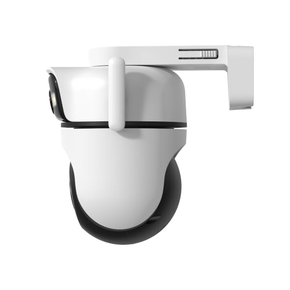 Tapo C545D Telecamera Wi-Fi Esterno/Interno Doppio Obbiettivo 2K 3MP, 360° Visuale, Visione Notturna a Colori, Rilevamento AI,⚠️Non a batteria
