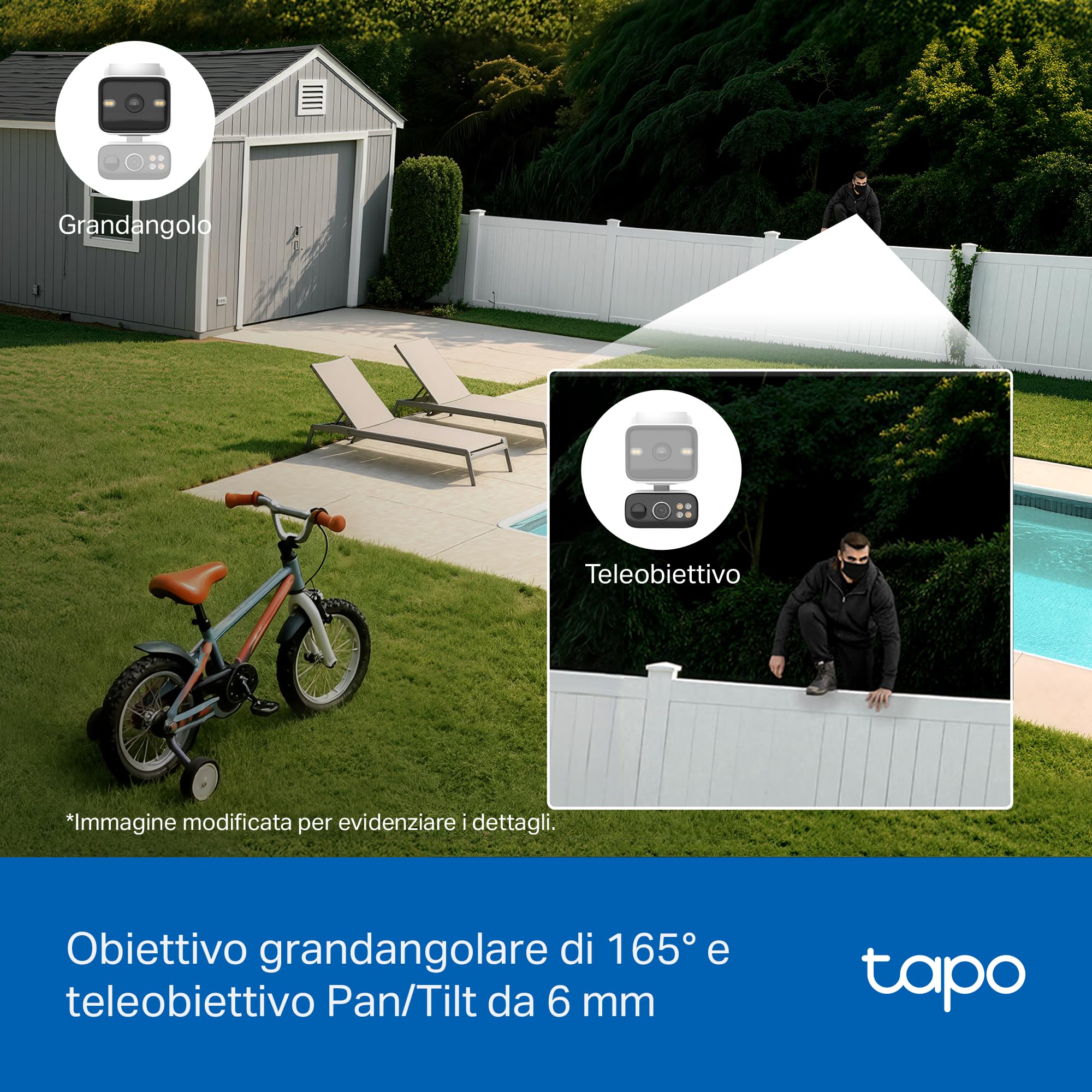 Tapo C645D KIT Telecamera Wi-Fi Esterno a Batteria con Doppio Obiettivo 2K 3MP, Pan/Tilt 360°, Pannello Solare, Visione Notturna a Colori, Rilevamento AI senza Abbonamento TP-Link Showroom viveresmart.store & augmentedrealityoffers.com - P. IVA 02867250694 - DI PENTA ALESSIO - VIALE NETTUNO 167, 66023, FRANCAVILLA AL MARE (CH) - REA CH-438573