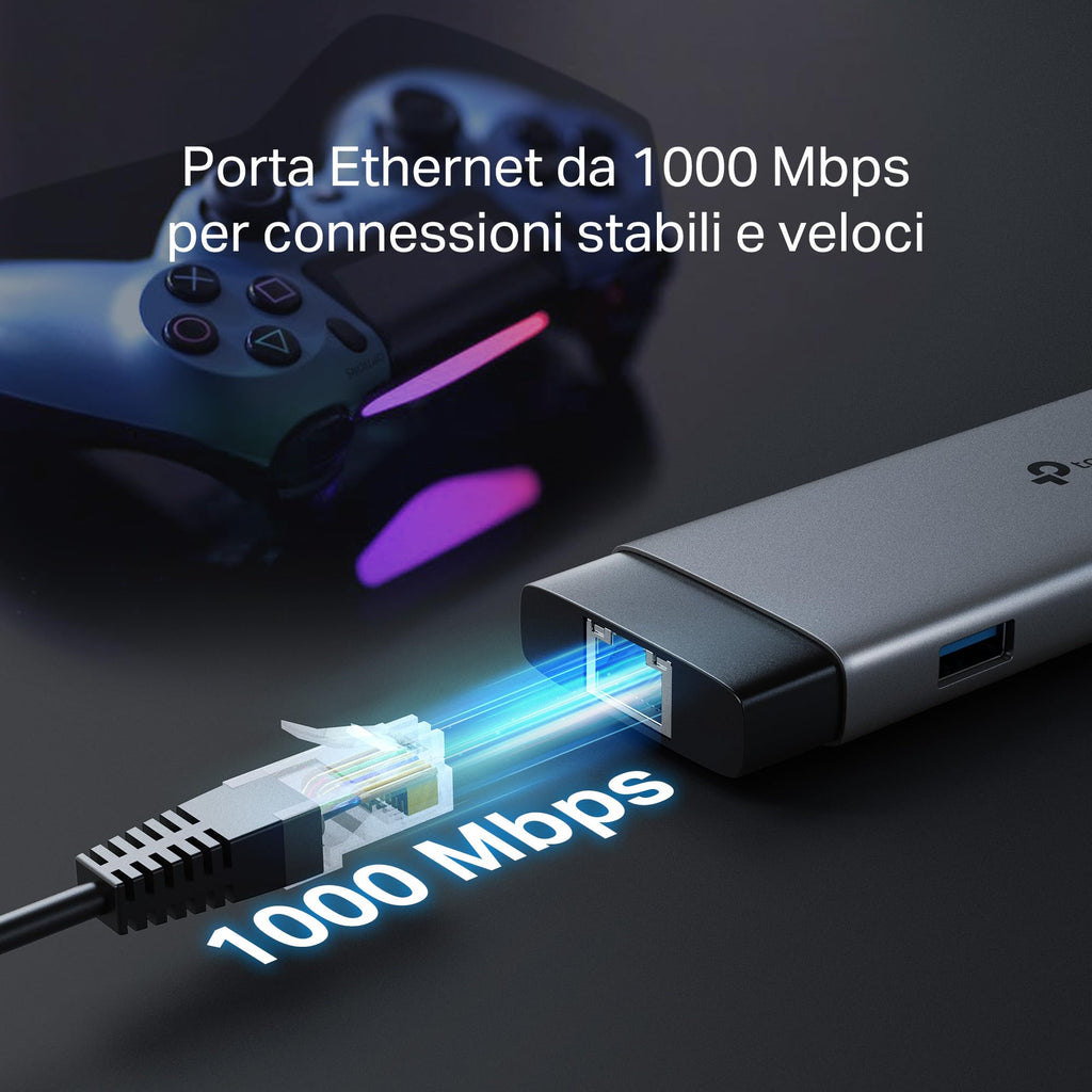 UH9120C Hub USB C 9 in 1, HDMI 4K@60Hz, Gigabit Ethernet, SD & microSD UHS-I TP-Link Showroom viveresmart.store & augmentedrealityoffers.com - P. IVA 02867250694 - DI PENTA ALESSIO - VIALE NETTUNO 167, 66023, FRANCAVILLA AL MARE (CH) - REA CH-438573