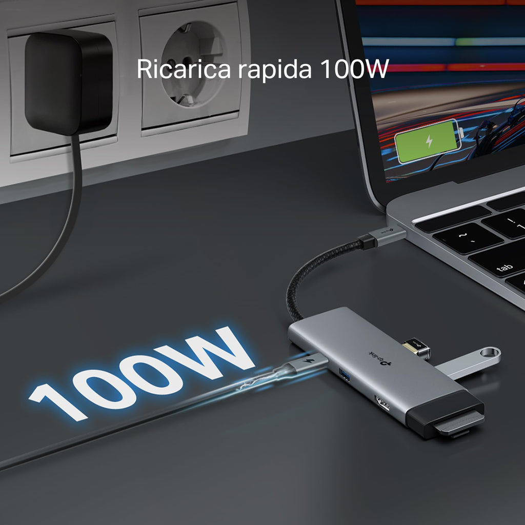 UH7021C Hub USB C 7 in 1, HDMI 4K@60Hz, SD & MicroSD UHS-I TP-Link Showroom viveresmart.store & augmentedrealityoffers.com - P. IVA 02867250694 - DI PENTA ALESSIO - VIALE NETTUNO 167, 66023, FRANCAVILLA AL MARE (CH) - REA CH-438573