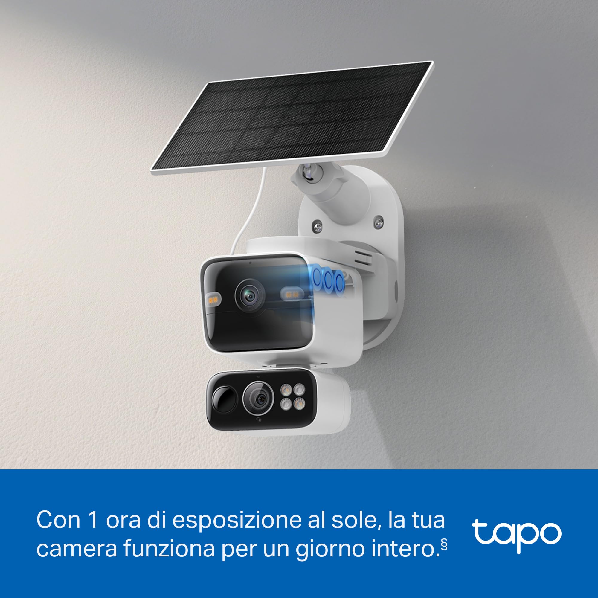 Tapo C645D KIT Telecamera Wi-Fi Esterno a Batteria con Doppio Obiettivo 2K 3MP, Pan/Tilt 360°, Pannello Solare, Visione Notturna a Colori, Rilevamento AI senza Abbonamento TP-Link Showroom viveresmart.store & augmentedrealityoffers.com - P. IVA 02867250694 - DI PENTA ALESSIO - VIALE NETTUNO 167, 66023, FRANCAVILLA AL MARE (CH) - REA CH-438573