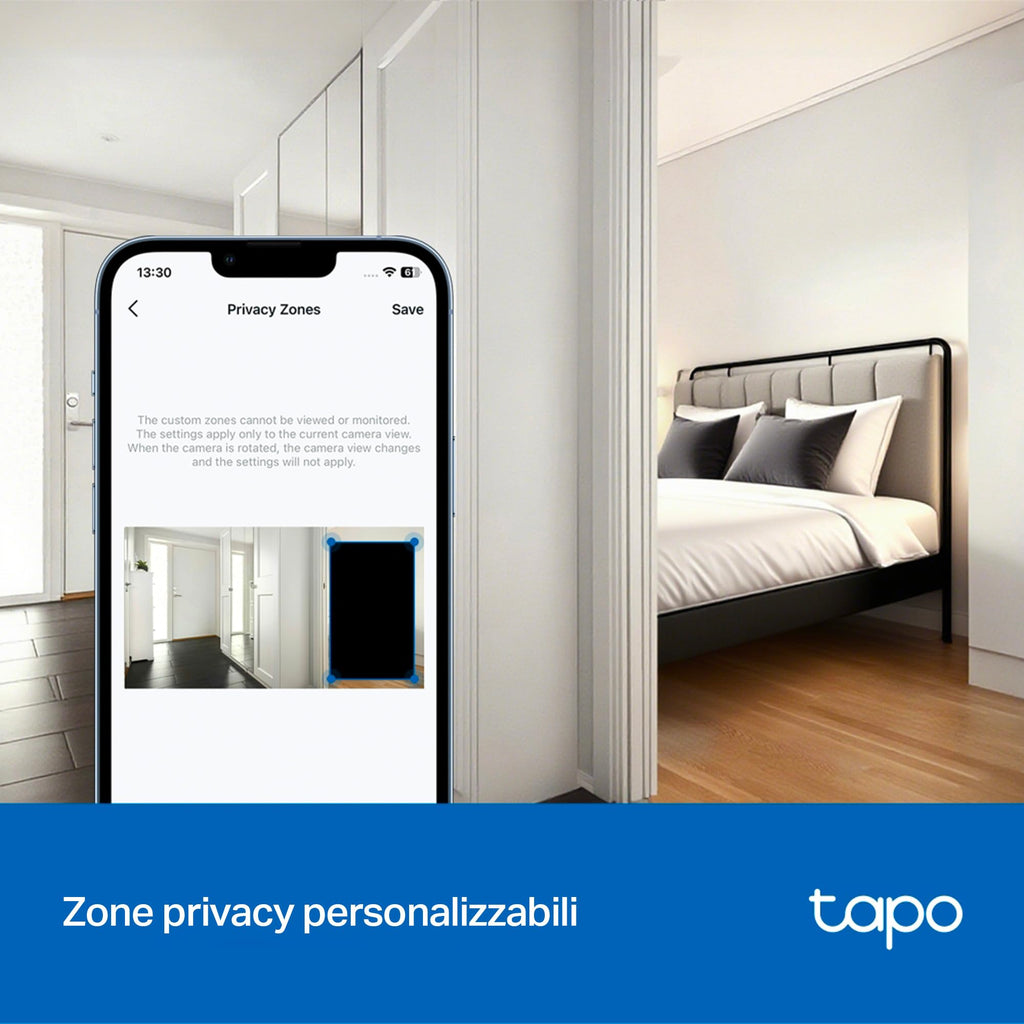 Tapo C250 Telecamera Wi-Fi Interno 4K 8MP, 360° Visuale, Rilevamento AI Persone/Animali/Neonati, Visione Notturna IR TP-Link Showroom viveresmart.store & augmentedrealityoffers.com - P. IVA 02867250694 - DI PENTA ALESSIO - VIALE NETTUNO 167, 66023, FRANCAVILLA AL MARE (CH) - REA CH-438573