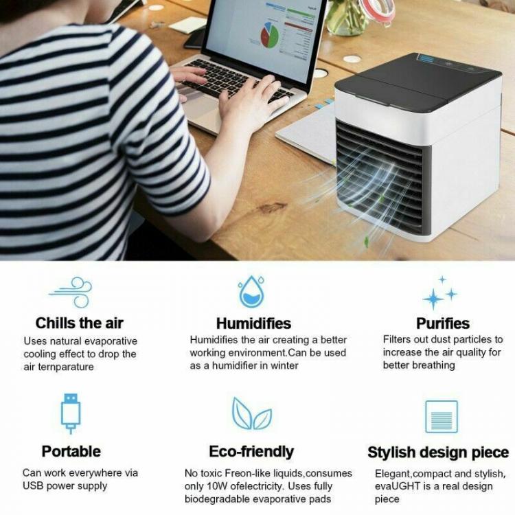 Mini Condizionatore Portatile Ventilatore Tavola Climatizzatore Ad Acqua Ghiacci Luemm Store