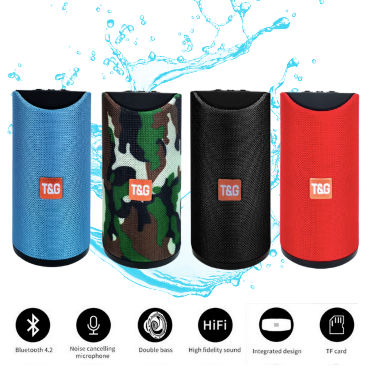 Cassa altoparlante speaker bluethooth portatile impermeabile wireless usb sd